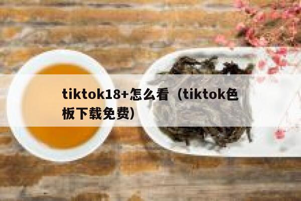 tiktok18+怎么看（tiktok色板下载免费） 第1张