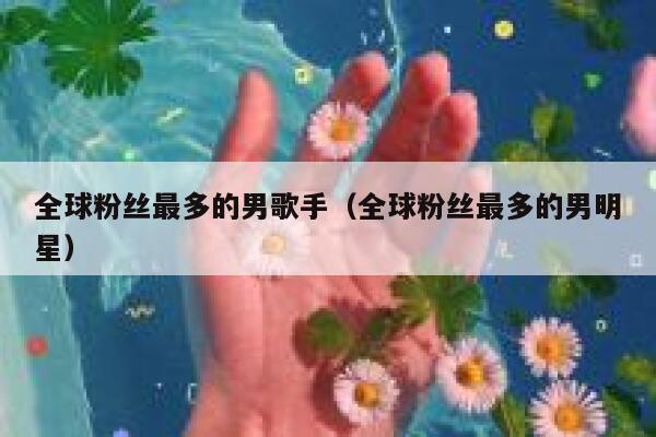 全球粉丝最多的男歌手（全球粉丝最多的男明星） 第1张