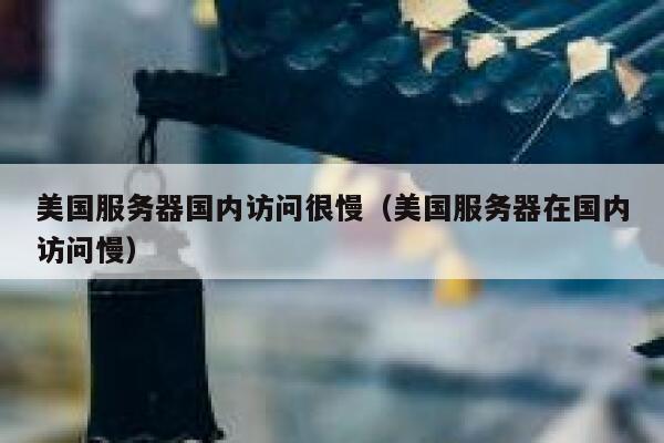 美国服务器国内访问很慢（美国服务器在国内访问慢） 第1张