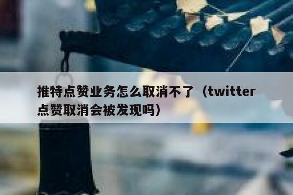 推特点赞业务怎么取消不了（twitter点赞取消会被发现吗） 第1张