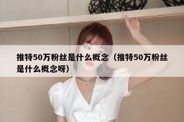 推特50万粉丝是什么概念（推特50万粉丝是什么概念呀） 第1张