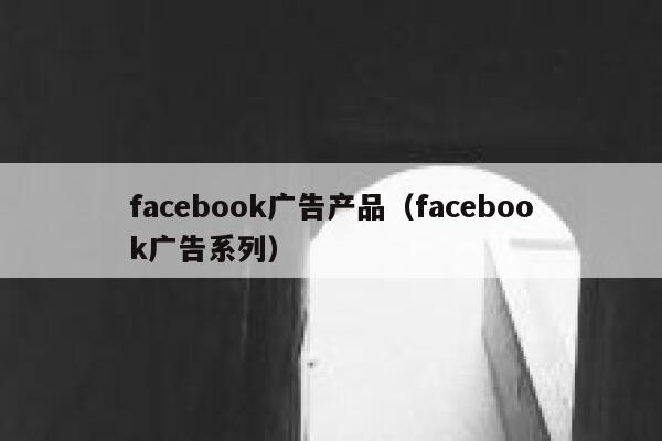 facebook广告产品（facebook广告系列） 第1张