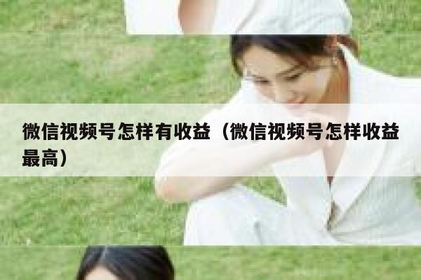 微信视频号怎样有收益（微信视频号怎样收益最高） 第1张