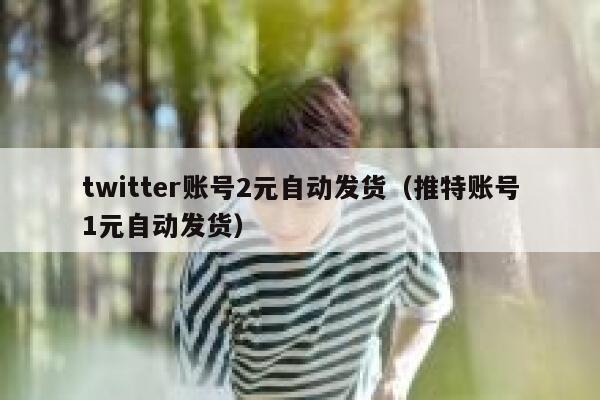 twitter账号2元自动发货（推特账号1元自动发货） 第1张