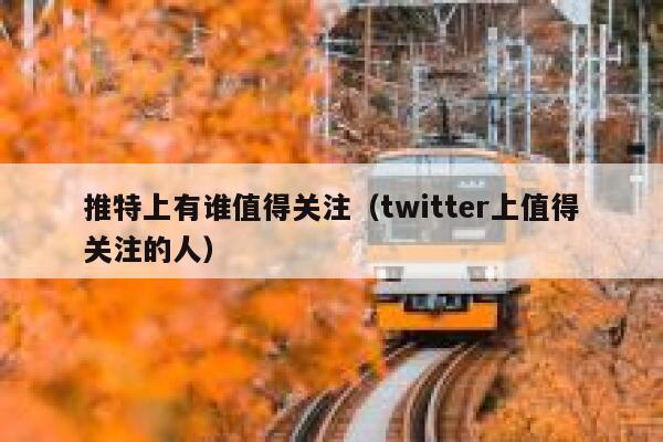 推特上有谁值得关注（twitter上值得关注的人） 第1张