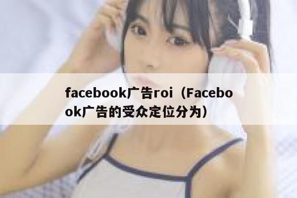 facebook广告roi（Facebook广告的受众定位分为） 第1张