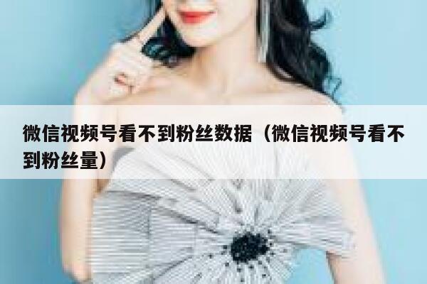 微信视频号看不到粉丝数据（微信视频号看不到粉丝量） 第1张