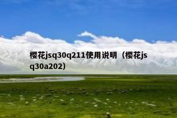 樱花jsq30q211使用说明（樱花jsq30a202） 第1张