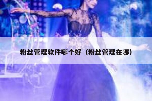 粉丝管理软件哪个好（粉丝管理在哪） 第1张