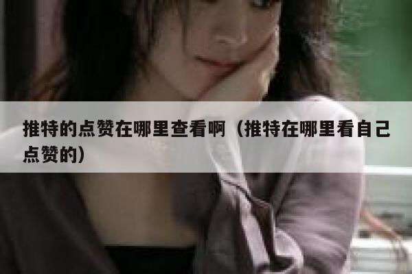 推特的点赞在哪里查看啊（推特在哪里看自己点赞的） 第1张