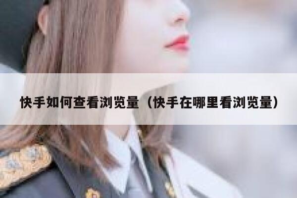 快手如何查看浏览量（快手在哪里看浏览量） 第1张
