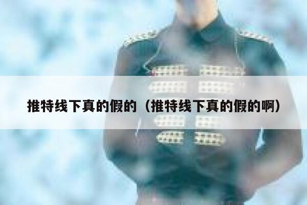 推特线下真的假的（推特线下真的假的啊） 第1张