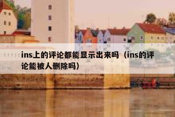 ins上的评论都能显示出来吗（ins的评论能被人删除吗） 第1张