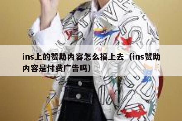 ins上的赞助内容怎么搞上去（ins赞助内容是付费广告吗） 第1张