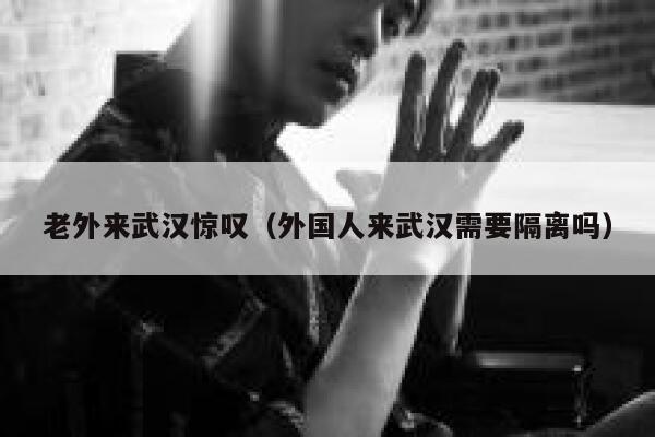 老外来武汉惊叹（外国人来武汉需要隔离吗） 第1张