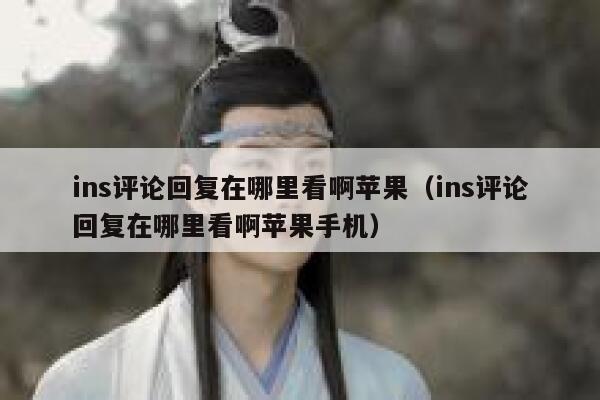 ins评论回复在哪里看啊苹果（ins评论回复在哪里看啊苹果手机） 第1张