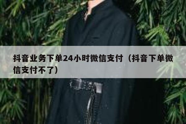 抖音业务下单24小时微信支付（抖音下单微信支付不了） 第1张