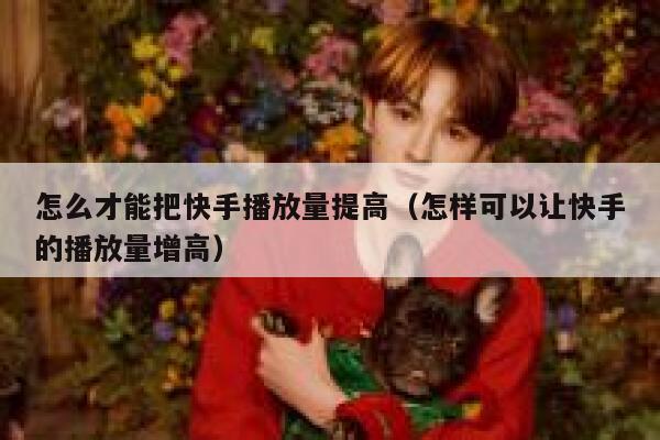 怎么才能把快手播放量提高（怎样可以让快手的播放量增高） 第1张