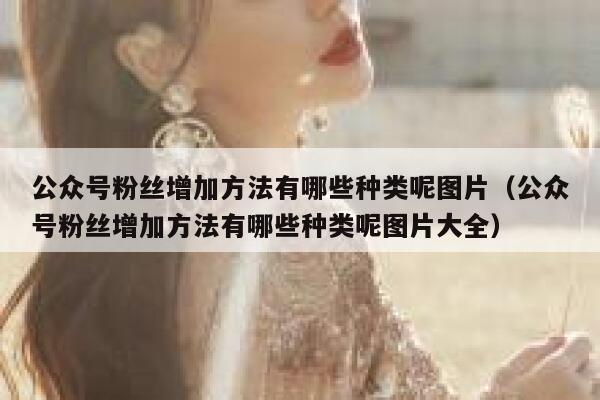 公众号粉丝增加方法有哪些种类呢图片（公众号粉丝增加方法有哪些种类呢图片大全） 第1张