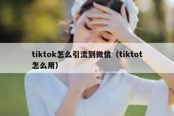 tiktok怎么引流到微信（tiktot怎么用） 第1张