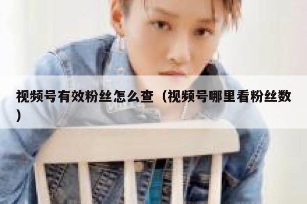 视频号有效粉丝怎么查（视频号哪里看粉丝数） 第1张