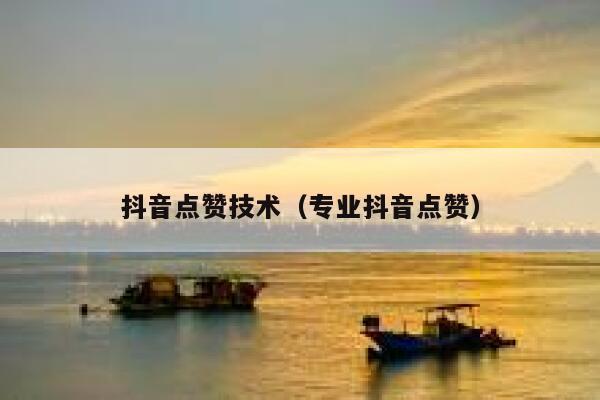 抖音点赞技术（专业抖音点赞） 第1张