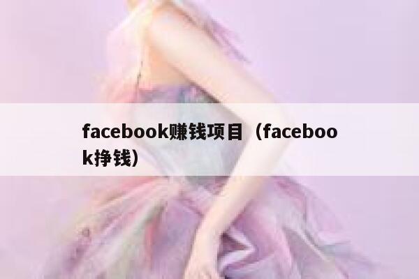 facebook赚钱项目（facebook挣钱） 第1张