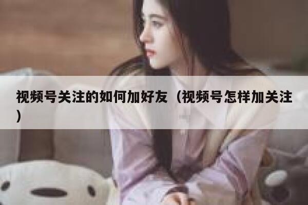视频号关注的如何加好友（视频号怎样加关注） 第1张