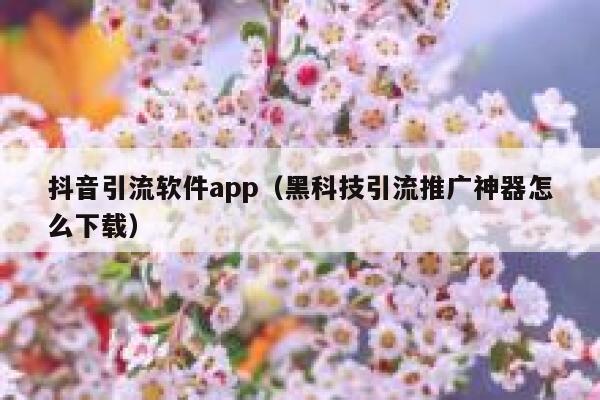 抖音引流软件app（黑科技引流推广神器怎么下载） 第1张