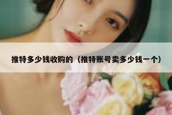 推特多少钱收购的（推特账号卖多少钱一个） 第1张