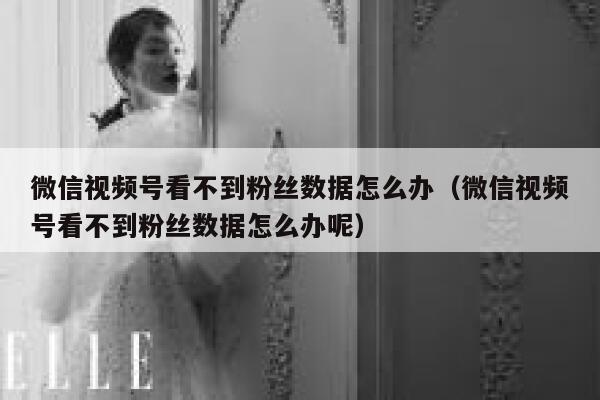 微信视频号看不到粉丝数据怎么办（微信视频号看不到粉丝数据怎么办呢） 第1张