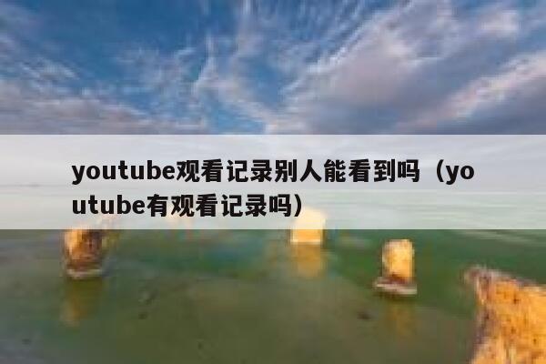 youtube观看记录别人能看到吗（youtube有观看记录吗） 第1张