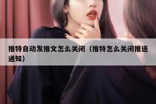 推特自动发推文怎么关闭（推特怎么关闭推送通知） 第1张