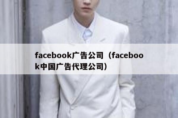 facebook广告公司（facebook中国广告代理公司） 第1张