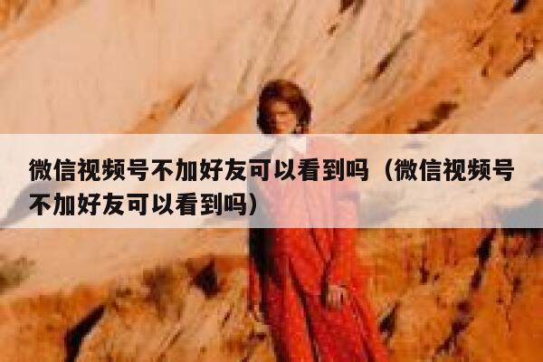 微信视频号不加好友可以看到吗（微信视频号不加好友可以看到吗） 第1张