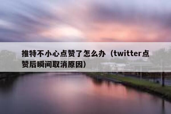 推特不小心点赞了怎么办（twitter点赞后瞬间取消原因） 第1张