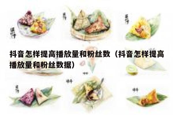 抖音怎样提高播放量和粉丝数（抖音怎样提高播放量和粉丝数据） 第1张