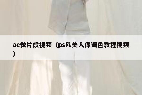 ae做片段视频（ps欧美人像调色教程视频） 第1张