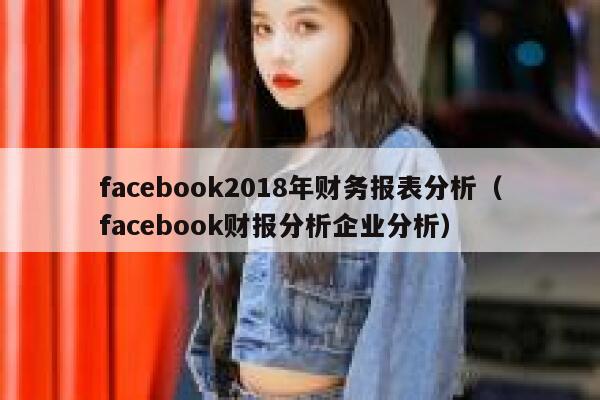 facebook2018年财务报表分析（facebook财报分析企业分析） 第1张