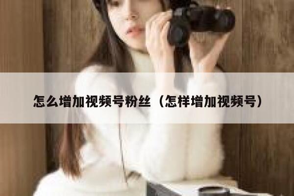 怎么增加视频号粉丝（怎样增加视频号） 第1张