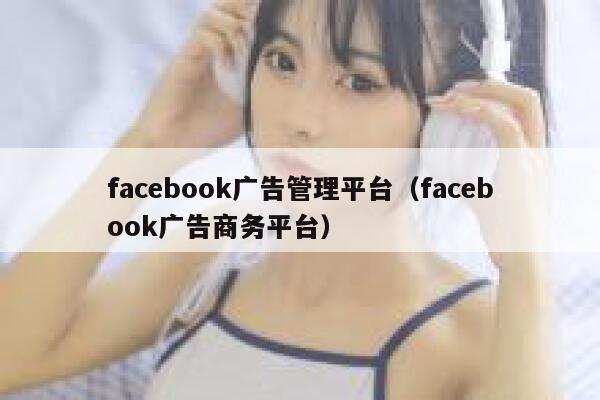 facebook广告管理平台（facebook广告商务平台） 第1张