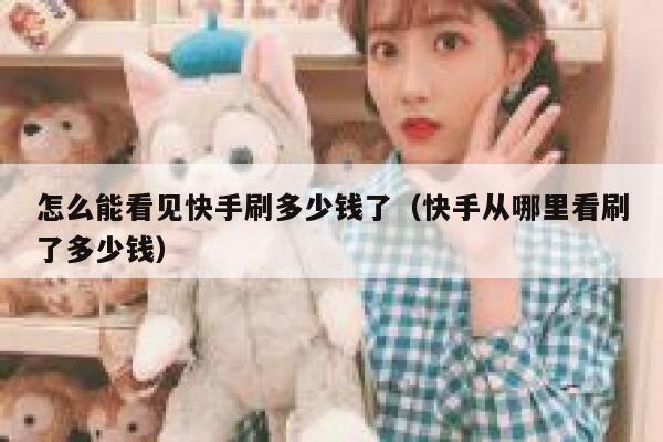 怎么能看见快手刷多少钱了（快手从哪里看刷了多少钱） 第1张