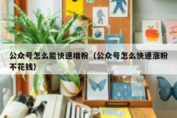 公众号怎么能快速增粉（公众号怎么快速涨粉不花钱） 第1张