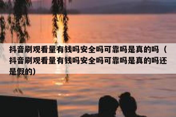 抖音刷观看量有钱吗安全吗可靠吗是真的吗（抖音刷观看量有钱吗安全吗可靠吗是真的吗还是假的） 第1张