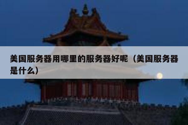 美国服务器用哪里的服务器好呢（美国服务器是什么） 第1张