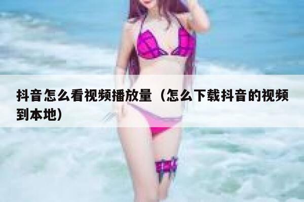 抖音怎么看视频播放量（怎么下载抖音的视频到本地） 第1张