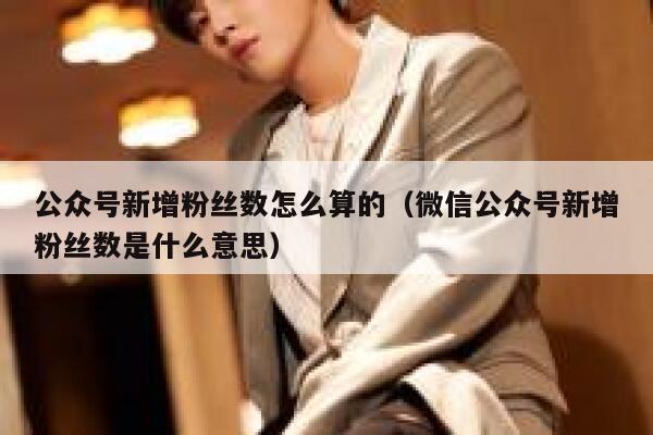 公众号新增粉丝数怎么算的（微信公众号新增粉丝数是什么意思） 第1张