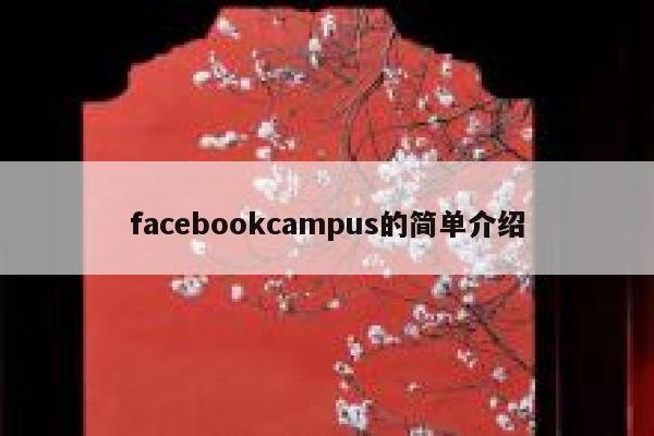 facebookcampus的简单介绍 第1张