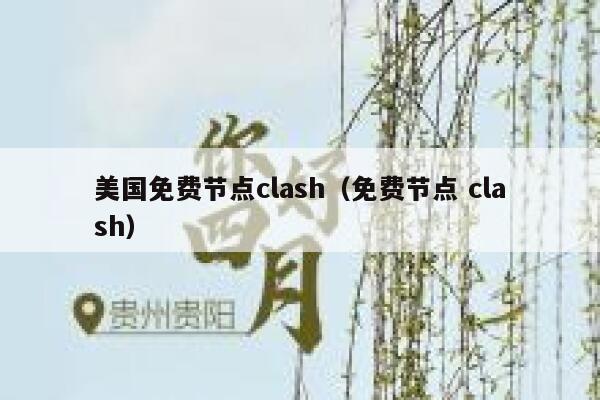 美国免费节点clash（免费节点 clash） 第1张