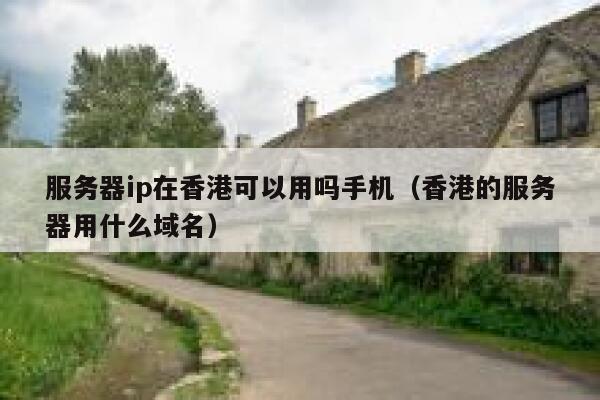 服务器ip在香港可以用吗手机（香港的服务器用什么域名） 第1张